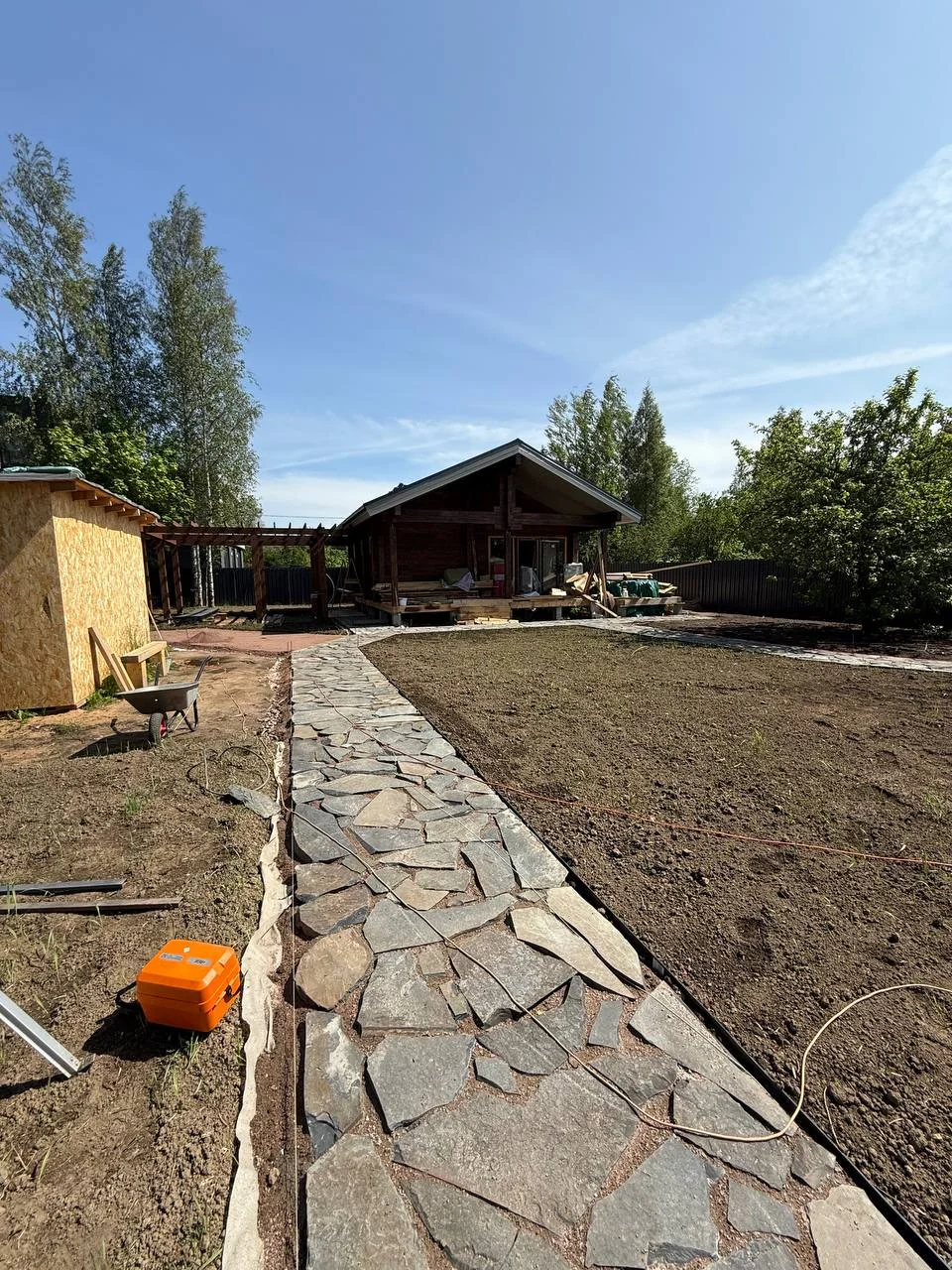 Исходное состояние: глина и отсутствие планировки